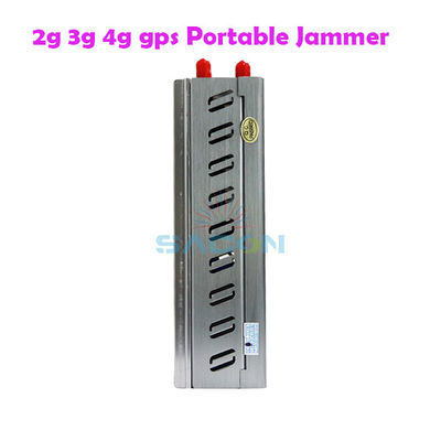 8000mAH Pin 15m Range Portable Cell Phone Signal Jammer với 8 ăng-ten để tăng cường bảo vệ