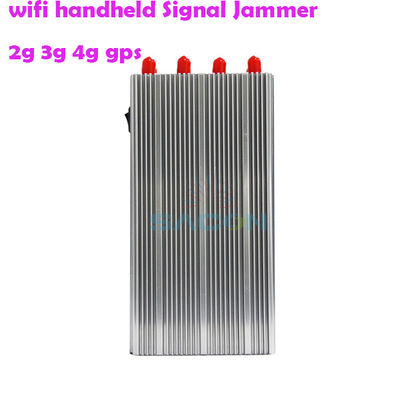 8000mAH 8 ăng-ten Máy nhiễu tín hiệu GPS cầm tay Máy nhiễu tín hiệu 2G 3G 4G
