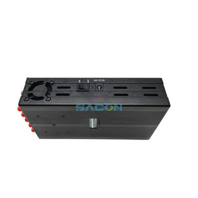 10 băng tần Máy nhiễu tín hiệu cầm tay với bán kính 20m để chặn điện thoại di động