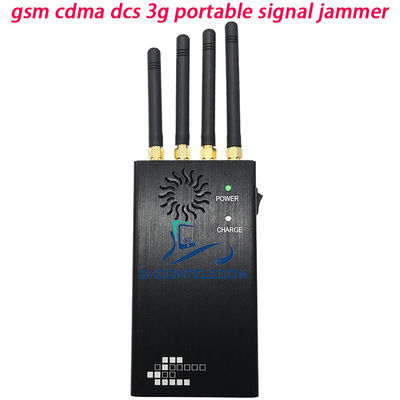 2W Portable Signal Jammer với 15m Range Blocks 2G 3G 4G tín hiệu điện thoại di động