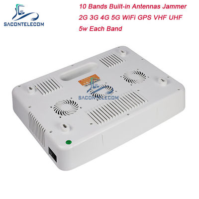 50W Điện thoại di động hiệu suất cao Jammer tín hiệu 2G 3G 4G 5G GPS Wifi với bán kính nhiễu 20-60m