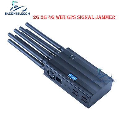LTE 2600 AC100V Máy nhiễu tín hiệu cầm tay 2G 3G 4G GSM DCS WiFi GPS Jammer
