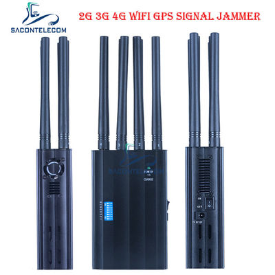LTE 2600 AC100V Máy nhiễu tín hiệu cầm tay 2G 3G 4G GSM DCS WiFi GPS Jammer