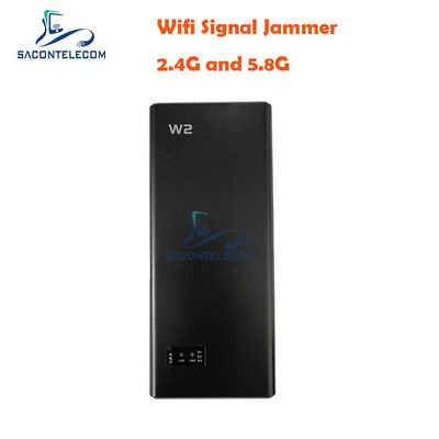 5200mAH 3W Bức chặn tín hiệu WiFi cầm tay với 2.4G 5.2G 5.8G Bức chặn tần số và Bộ điều hợp điện xe hơi