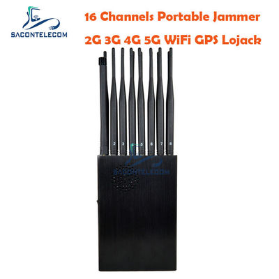 GPS L1 L2 12000mAh Máy nhiễu tín hiệu điện thoại di động 2G 3G 4G 5G VHF UHF