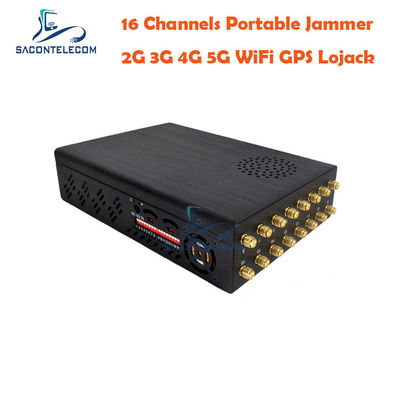 GPS L1 L2 12000mAh Máy nhiễu tín hiệu điện thoại di động 2G 3G 4G 5G VHF UHF