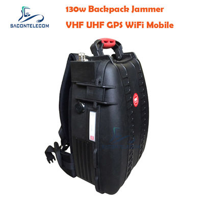 5 kênh VHF UHF Manpack Jammer với khoảng cách 120m và pin tích hợp để chặn tín hiệu di động