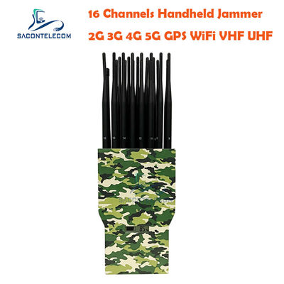 21 băng tần 21W High Power Portable Signal Jammer với bán kính 30m cho chặn tần số toàn cầu