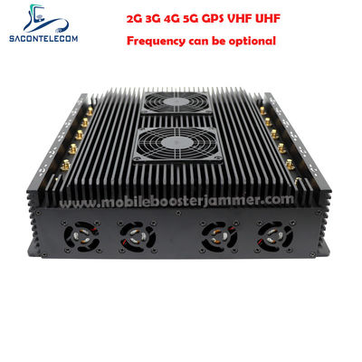 Máy gây nhiễu tín hiệu bán kính 80m 12 kênh hoạt động 24 giờ cho VHF UHF GPS Lojack 5G