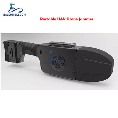 80wh UAV Drone Signal Jammer Cưỡng hạ 1.3km IP66 2.4Ghz 5.8Ghz