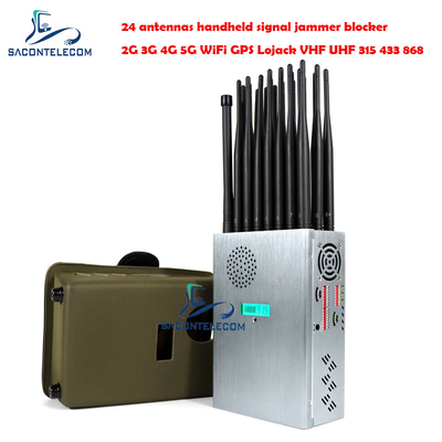 Mỹ Điện thoại di động tín hiệu Jammer 20m bán kính cho 5G 600mhz 3700mhz 2.4G 5.2G 5.8G Lojack