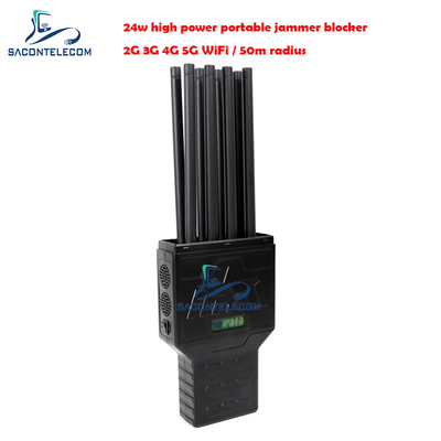 Đánh chặn tín hiệu 2G 3G 4G GPS 5G 50m 8 ăng-ten tầm xa