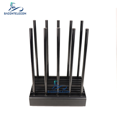 10 Channels Wifi Disruptor Jammer 100w Power  2G 3G 4G 5G GPS WiFi 24 Hours Working