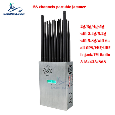 27 ăng-ten Đánh nhiễu tín hiệu điện thoại di động di động 28w Cho Wifi GPS FM Radio