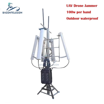 700w ngoài trời chống nước 3KM UAV Drone Signal Jammer GPS Signal Jammer Blocker