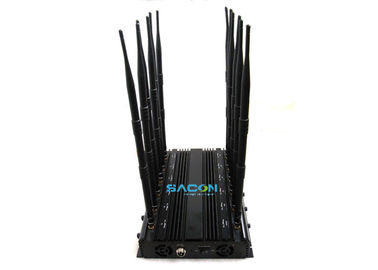 12 băng tần phạm vi Walkie Talkie Signal Jammer 135MHz - 5800MHz Với 5% - 95% độ ẩm