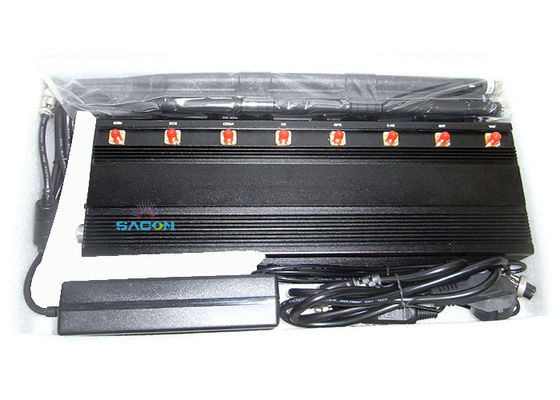 8 kênh máy tính để bàn nhà tù điện thoại di động Jammer 365 ngày hoạt động phạm vi lên đến 40m
