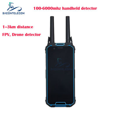 Máy dò Drone di động H2L phạm vi 1.5Km với tần số 100-6Ghz để phát hiện tín hiệu FPV