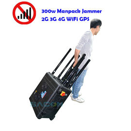 Máy nhiễu tín hiệu điện thoại di động 400w 8 ăng-ten 2G 3G 4G 5G GPS 500m Range Quân đội sử dụng