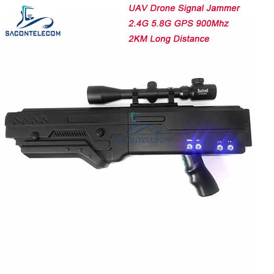 4 băng tần 900MHz WiFi 5.8g 2.4G Uav Signal Jammer 5000mAh cầm tay