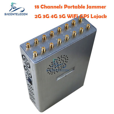 18 Bands Portable Signal Jammer với pin 12000mAh để chặn giao tiếp an toàn