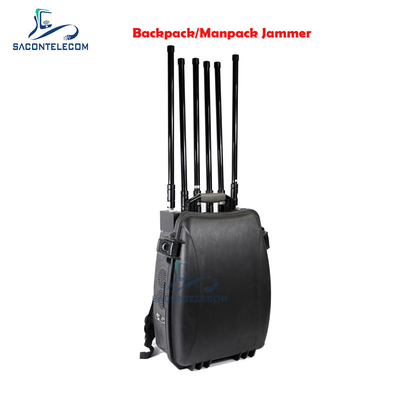 8 kênh Manpack Jammer 20-3000mhz 120watt 100m bán kính tích hợp pin
